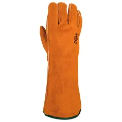 guante largo naranja