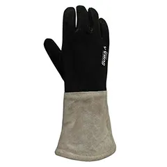 guante negro de obra