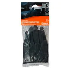 guante envasado negro