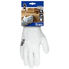 guantes blancos para madera