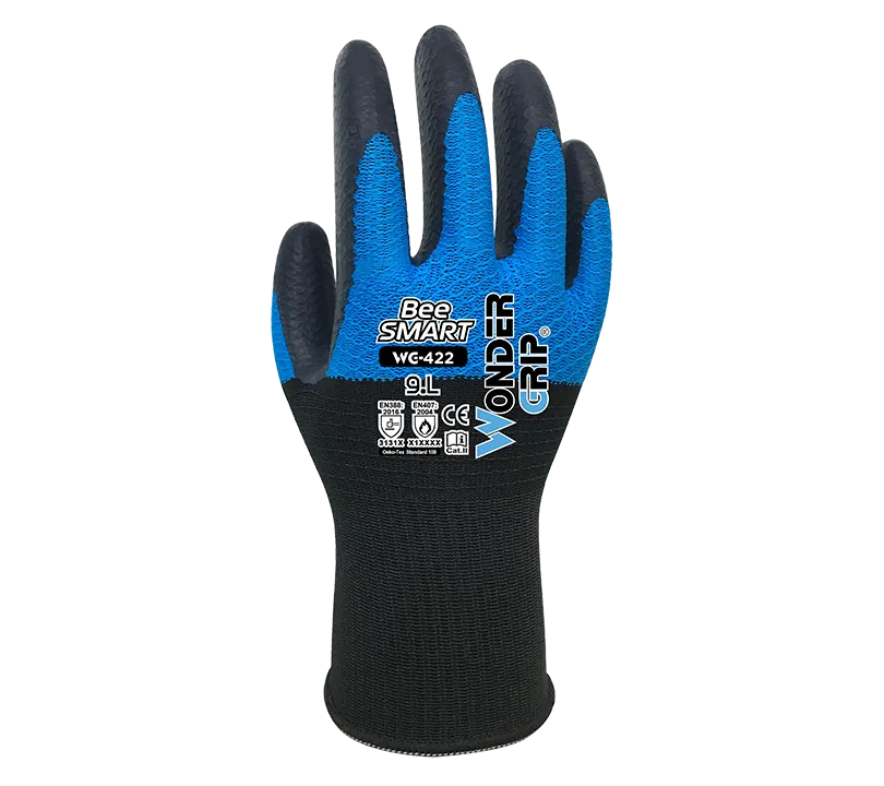 Latex Gloves Wonder Grip - HWG422 BEE-SMART Dorso Latex Gloves Wonder Grip - HWG422 BEE-SMART Dorso