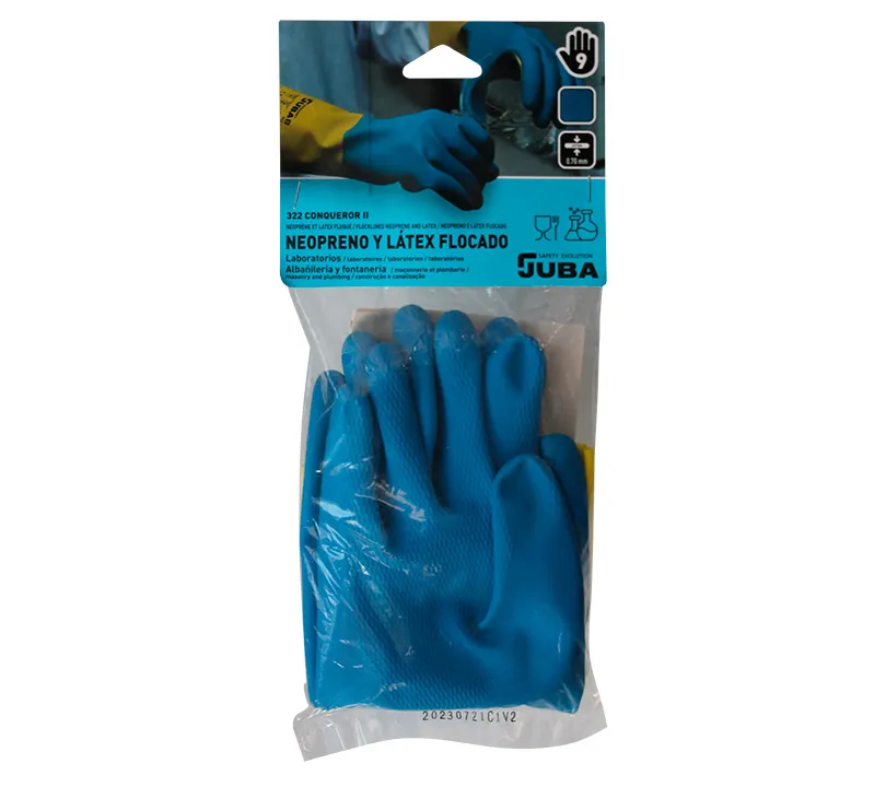 Neoprene/Latex Gloves Juba - 322 CONQUEROR II Cartoncillo