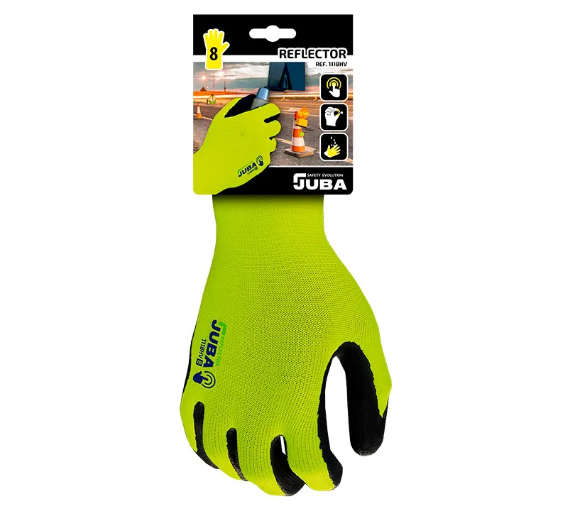 Guantes de nitrilo Juba - H1118HV REFLECTOR Cartoncillo