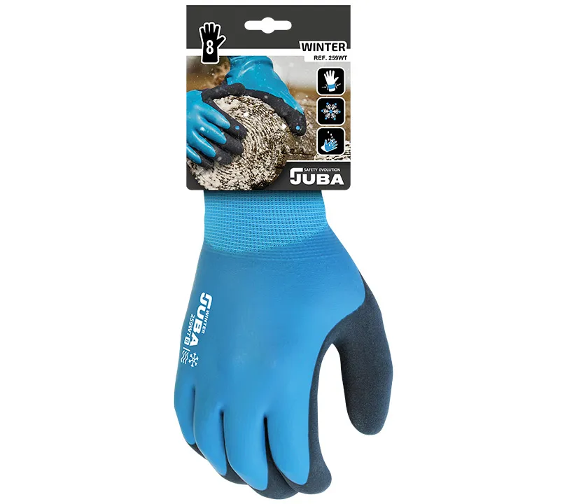 Latex Gloves Juba - 259WT FEEL & GRIP WINTER Cartoncillo