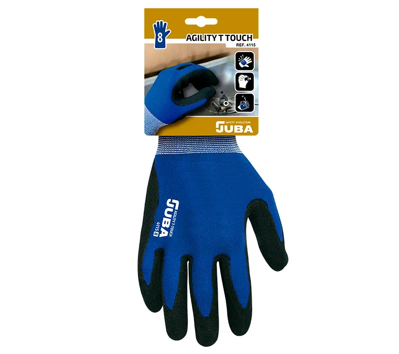 Guantes de Bipolímero Juba - 4115 AGILITY T-TOUCH Cartoncillo