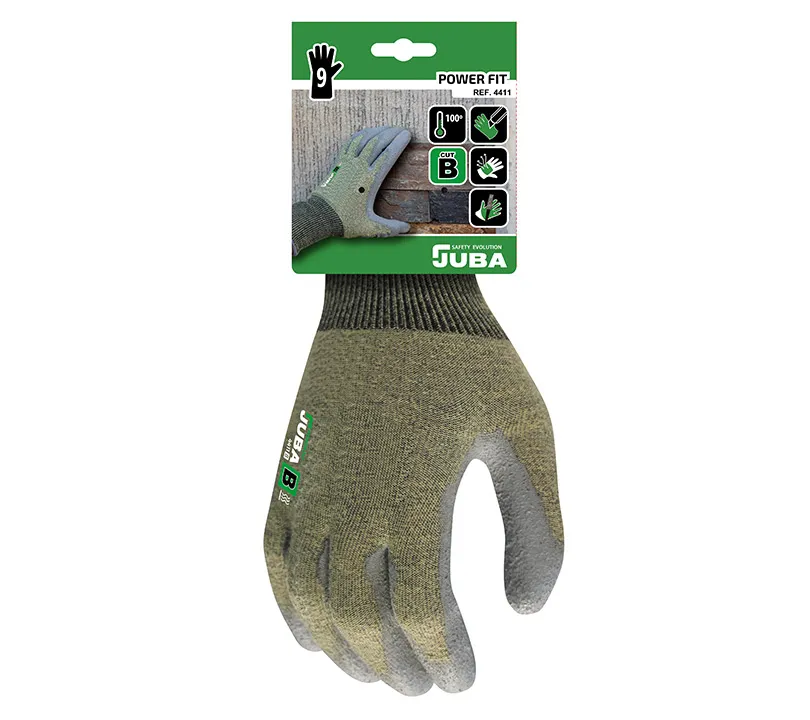 PU Gloves Juba - H4411 POWER FIT Cartoncillo