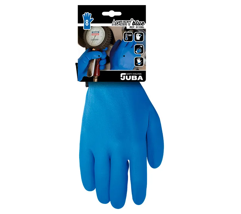 Guantes de nitrilo Juba - 5115BL AGILITY BLUE Cartoncillo