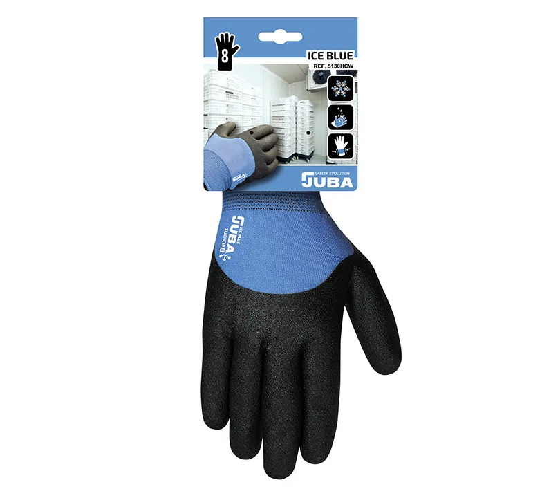 Guantes de PVC Juba - 5130HCW ICE BLUE Cartoncillo