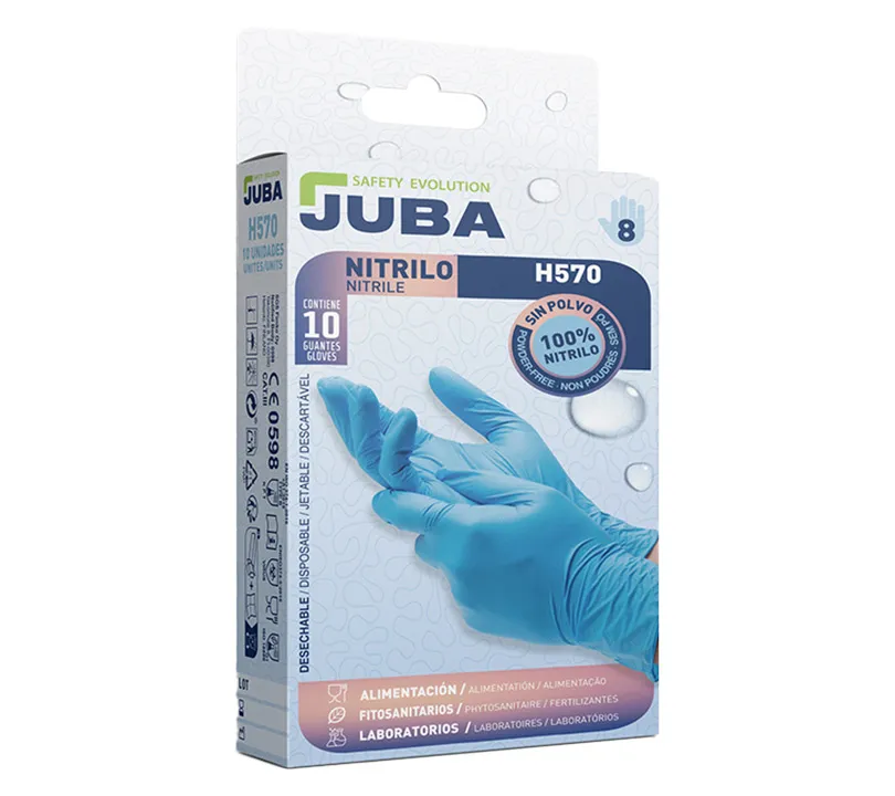 Gants en Nitrile Juba - H570 JUBA Cartoncillo