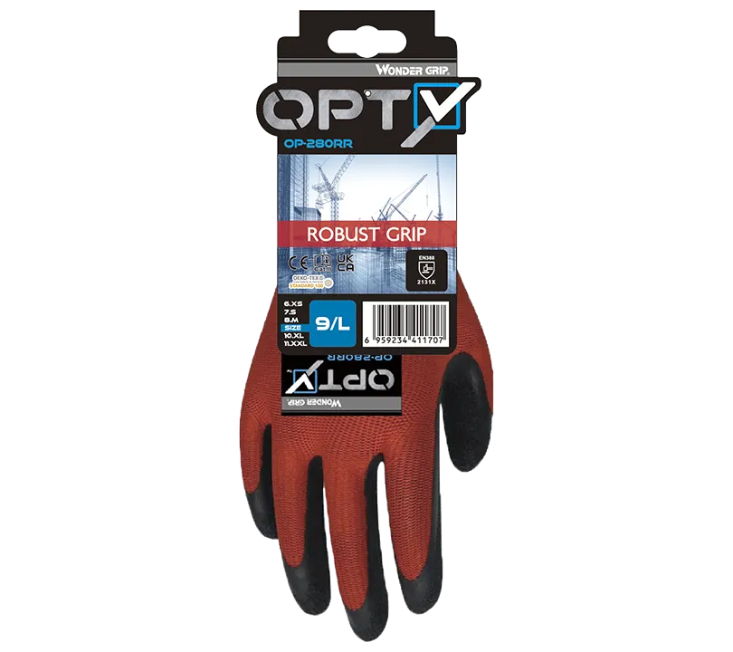 Latex Gloves Wonder Grip - HOP280RR OPTY Cartoncillo