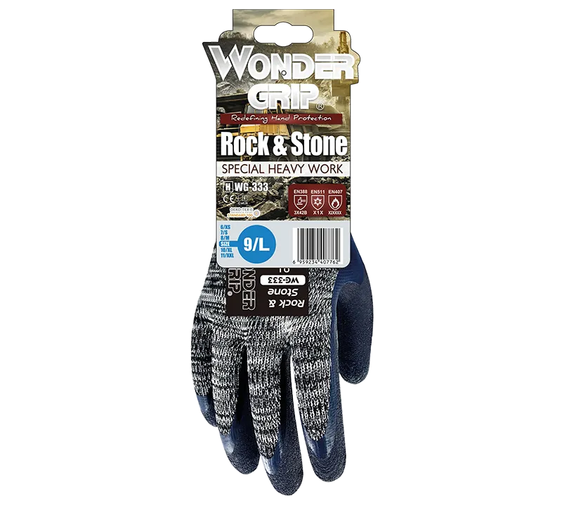 Guantes de látex Wonder Grip - HWG333 ROCK & STONE Cartoncillo