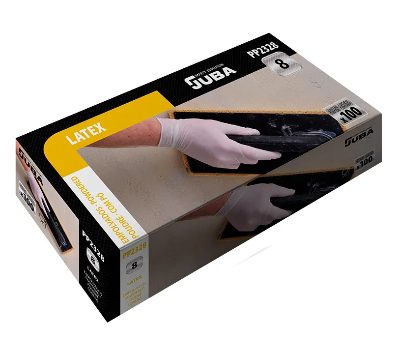 Latex Gloves Juba - PP2328 JUBA Cartoncillo