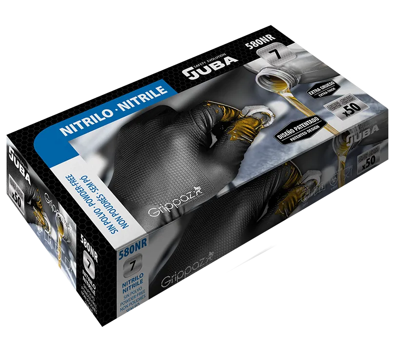 Gants en Nitrile GRIPPAZ® by JUBA® - 580NR GRIPPAZ Detalle