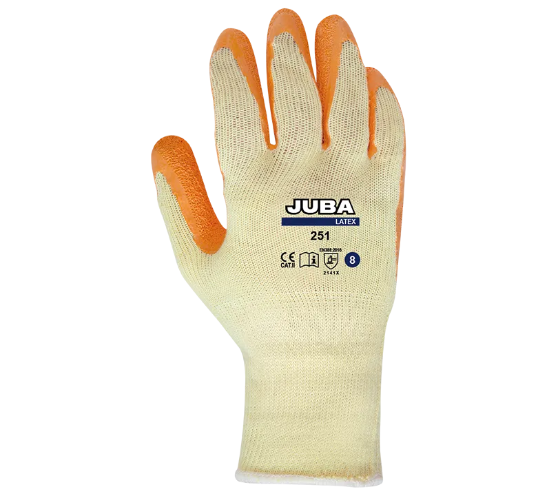 Gants en latex Juba - H251 LATEX Detalle