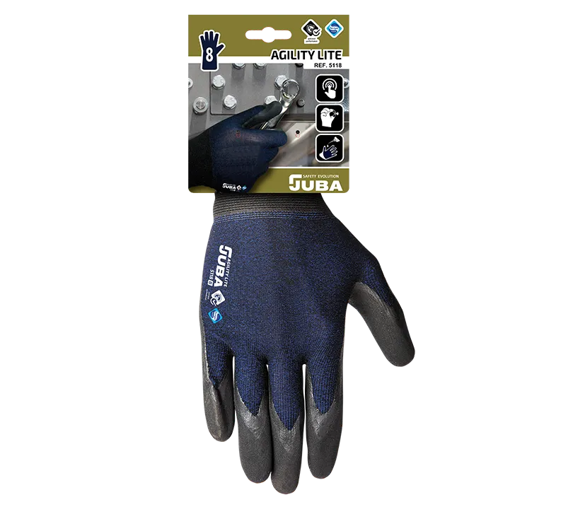 Gants en Nitrile Juba - 5118 AGILITY LITE Detalle