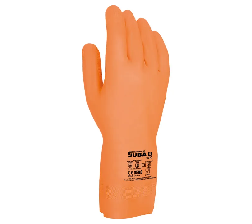 Neoprene/Latex Gloves Juba - 321C GRANDEUR 70 Dorso