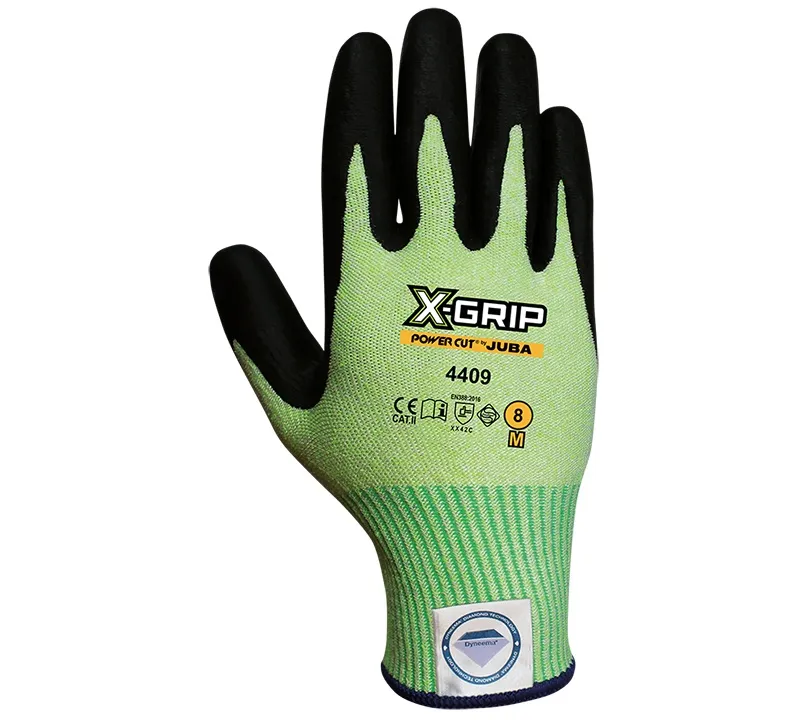 Latex Gloves Juba - 4409 POWER CUT X-GRIP Dorso