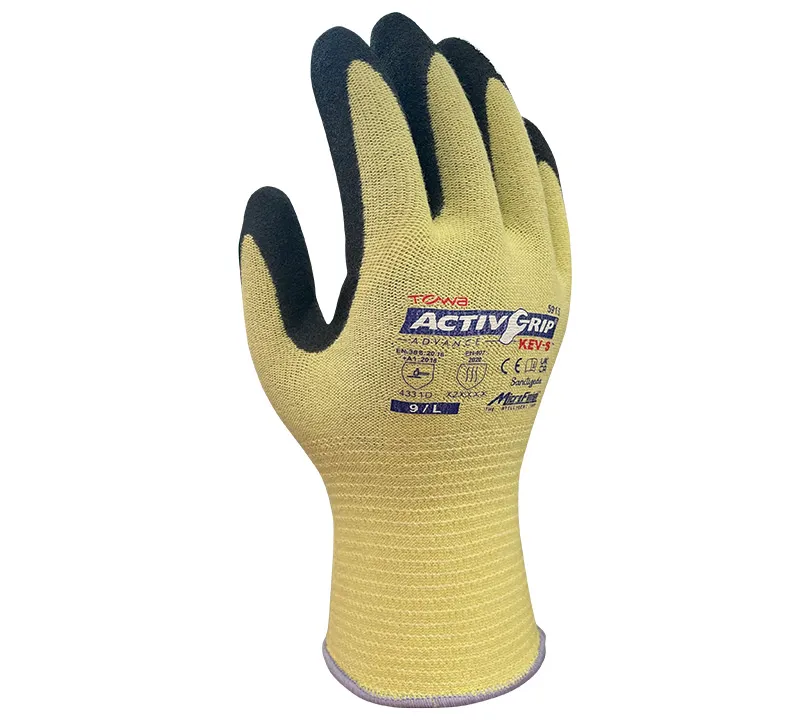 Nitrile Gloves Towa - 591S ACTIVGRIP ADVANCE KEV Dorso