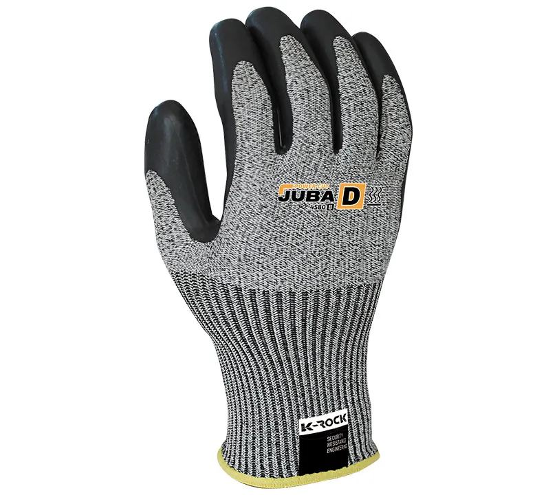 Gants en latex Juba - H4580 POWER CUT Dorso