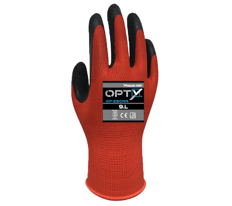 Latex Gloves Wonder Grip - HOP280RR OPTY Dorso