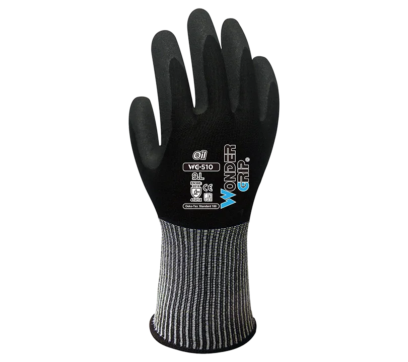 Guantes de nitrilo Wonder Grip - HWG510 OIL Dorso