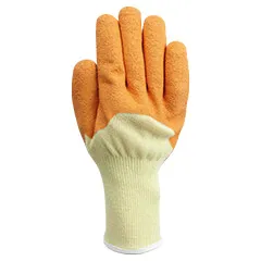 Latex Gloves Juba - 4960 POWER CUT guantes naranjas y amarillos