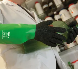 PVC Gloves Juba - 5735 CORAL GREEN Uso PVC Gloves Juba - 5735 CORAL GREEN Uso